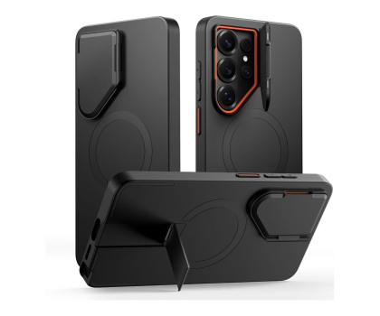 Etui do telefonów Tech-Protect Kevlar Aura Magsafe Galaxy S26 Ultra Black/Orange